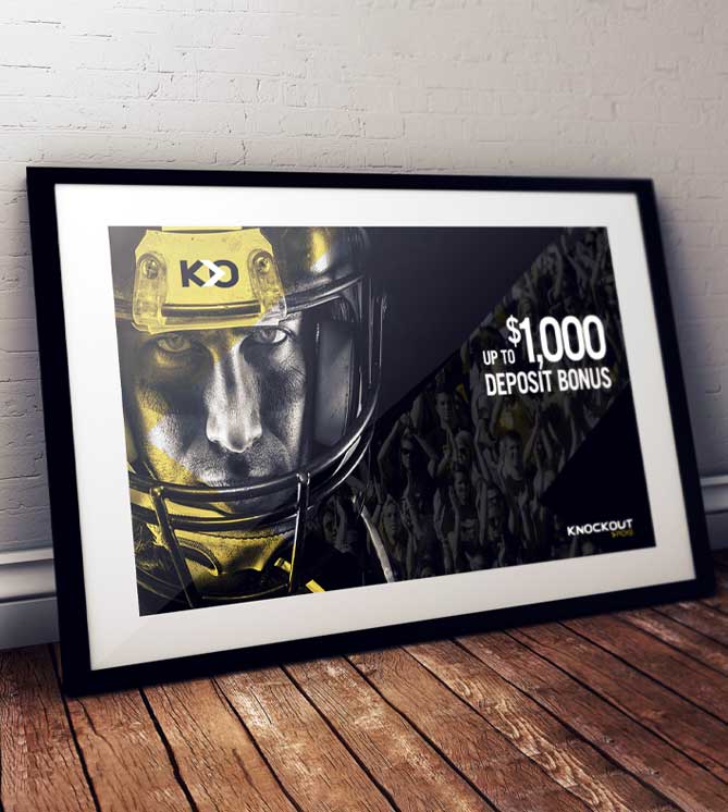 Knockout Gaming Branding poster
