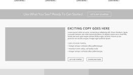 SmartScrubs homepage wireframe