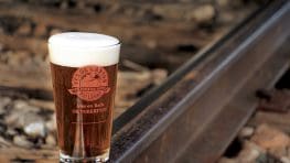 Verde Canyon Railroad logo glass